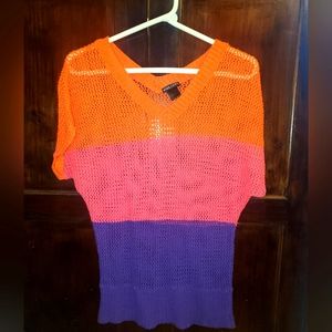 Wet Seal Colorblock Knit Sweater